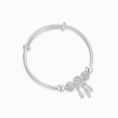 To My Granddaughter, I Love You Dreamcatcher Bangle