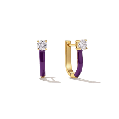 Zodiac U-Shaped Luxe Earrings