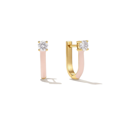 Zodiac U-Shaped Luxe Earrings