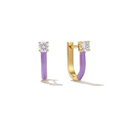 Zodiac U-Shaped Luxe Earrings