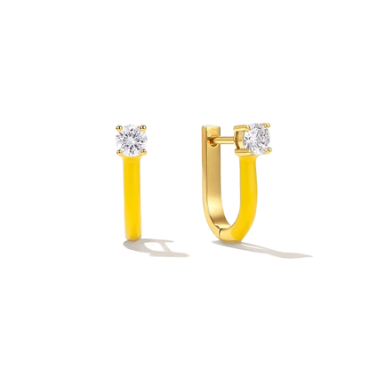 Zodiac U-Shaped Luxe Earrings