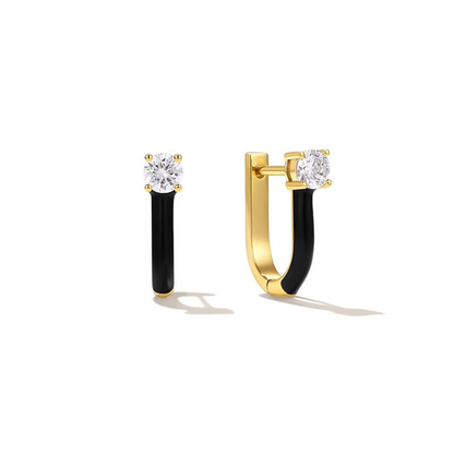 Zodiac U-Shaped Luxe Earrings