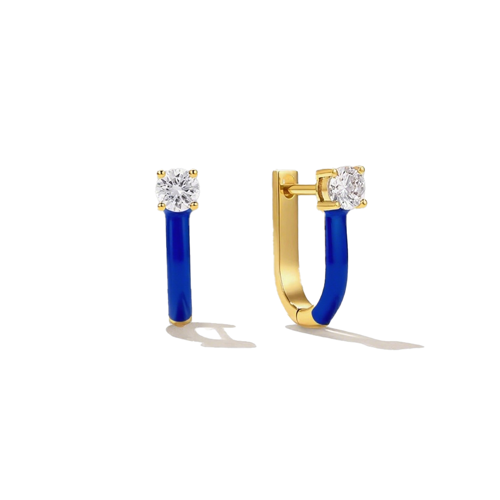 Zodiac U-Shaped Luxe Earrings