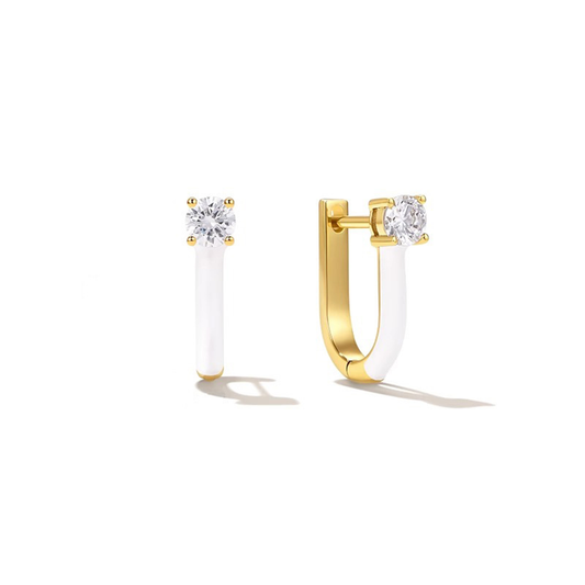 Zodiac U-Shaped Luxe Earrings