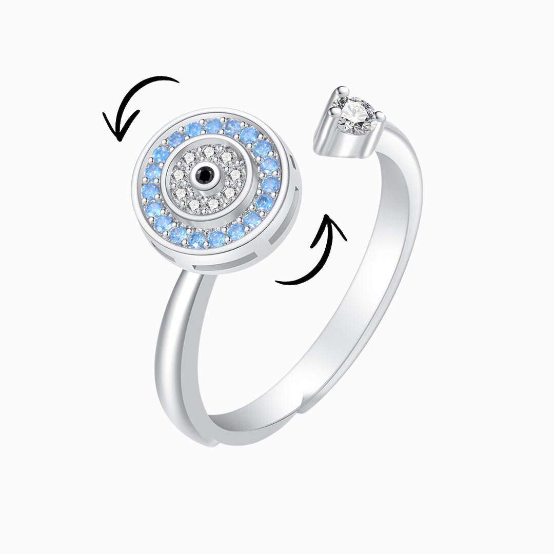 An meine Tochter: Ich werde dich lieben und beschützen, Evil Eye Fidget Ring