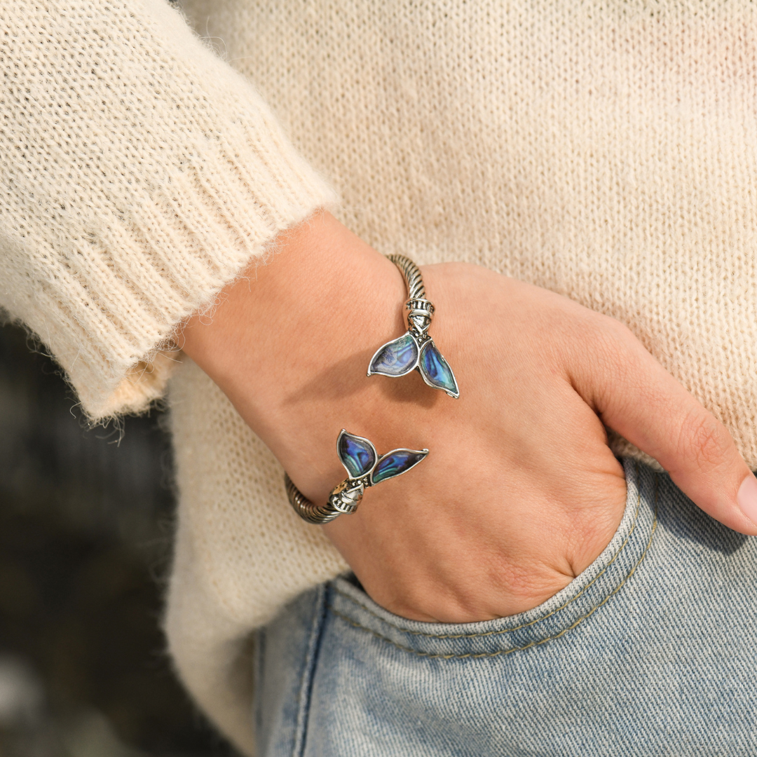 A mi hija, siempre contigo pulsera de puño de cola de sirena