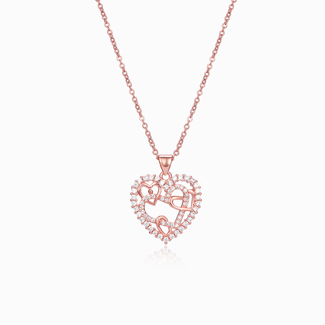 To My Girl Gang, Sisters Of My Soul Interlocking Hearts Necklace