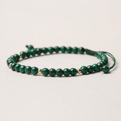 Natural Malachite Protection Calmness String Bracelet