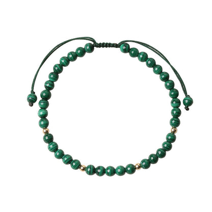 Natural Malachite Protection Calmness String Bracelet