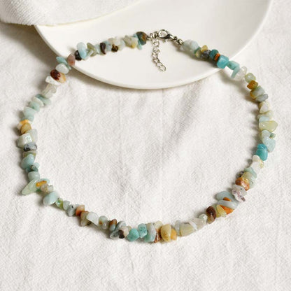 Natural Crystal Stone Luck Necklace