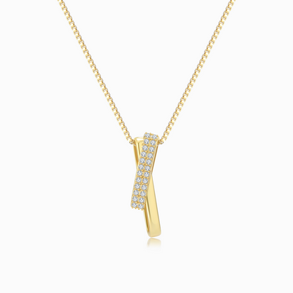 To My Bestie, "A Link That Can Never Be Undone" Rectangle Interlocking Necklace