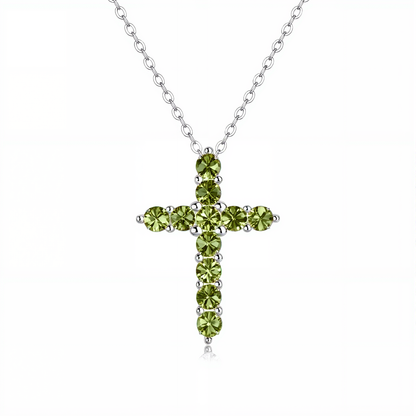 Shining Zodiac Silver Cross Pendant