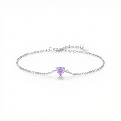 Zodiac Heart Bracelet – S925 Silver