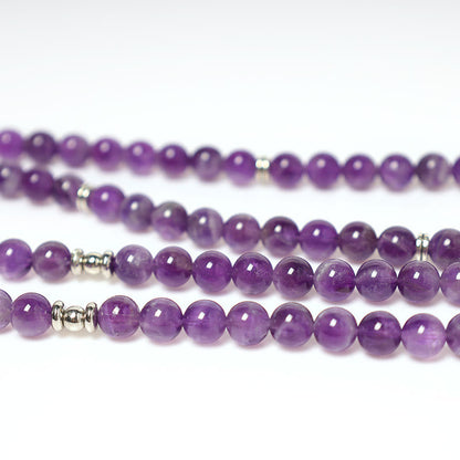 Natural Amethyst Purification Mala Bracelet