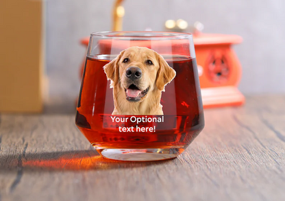 Personalized Whiskey Rocks Glasses 13oz With Photo-Valentine's Day Or Birthday Gift For Her Him