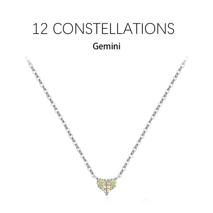 Zodiac Heart 925 Silver Necklace