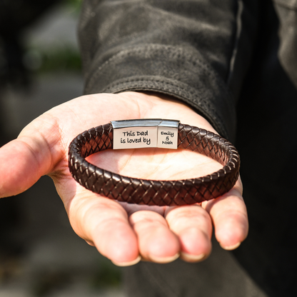 A mi papá, te amo siempre pulsera personalizada