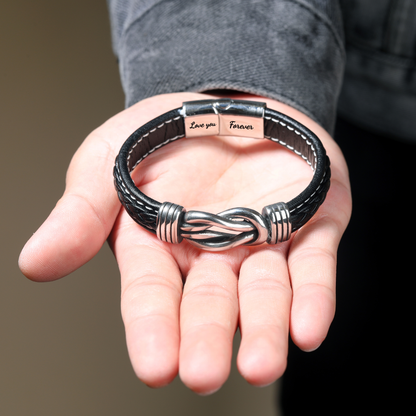 Armband „Für die Ewigkeit zusammengebunden“ für Tochter und Vater