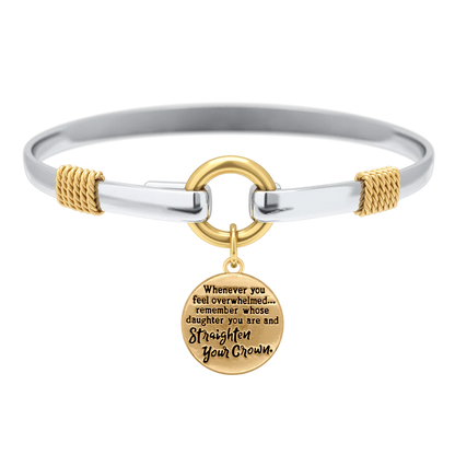 Straighten Your Crown - Two Tone Charm Bracelet