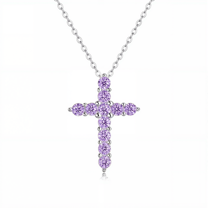 Shining Zodiac Silver Cross Pendant