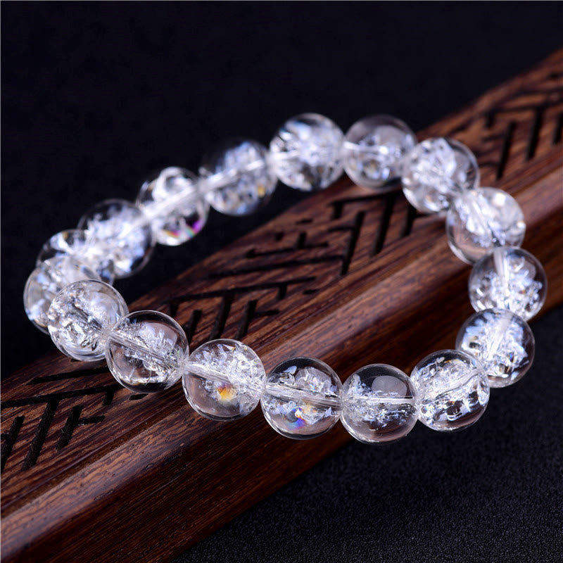 Pulsera curativa de protección de cristal blanco natural 