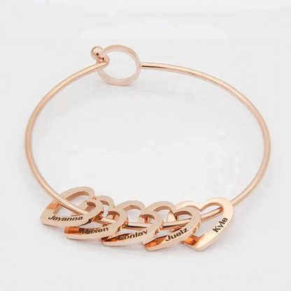 Pulsera Amor Corazones Personalizada 