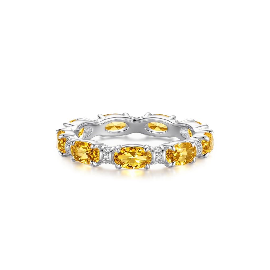 18K Gold Birthstone Zodiac Energy Ring