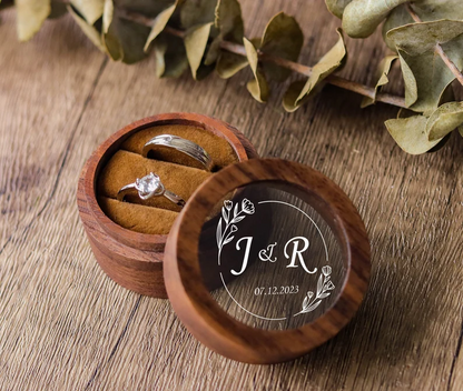 Custom Round Engagement Ring Box