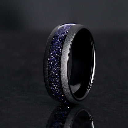 Starry Night Couples Ring- His and Hers Ring Set