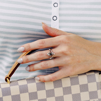 Rutilated Quartz Ring Set- 925 Sterling Silver