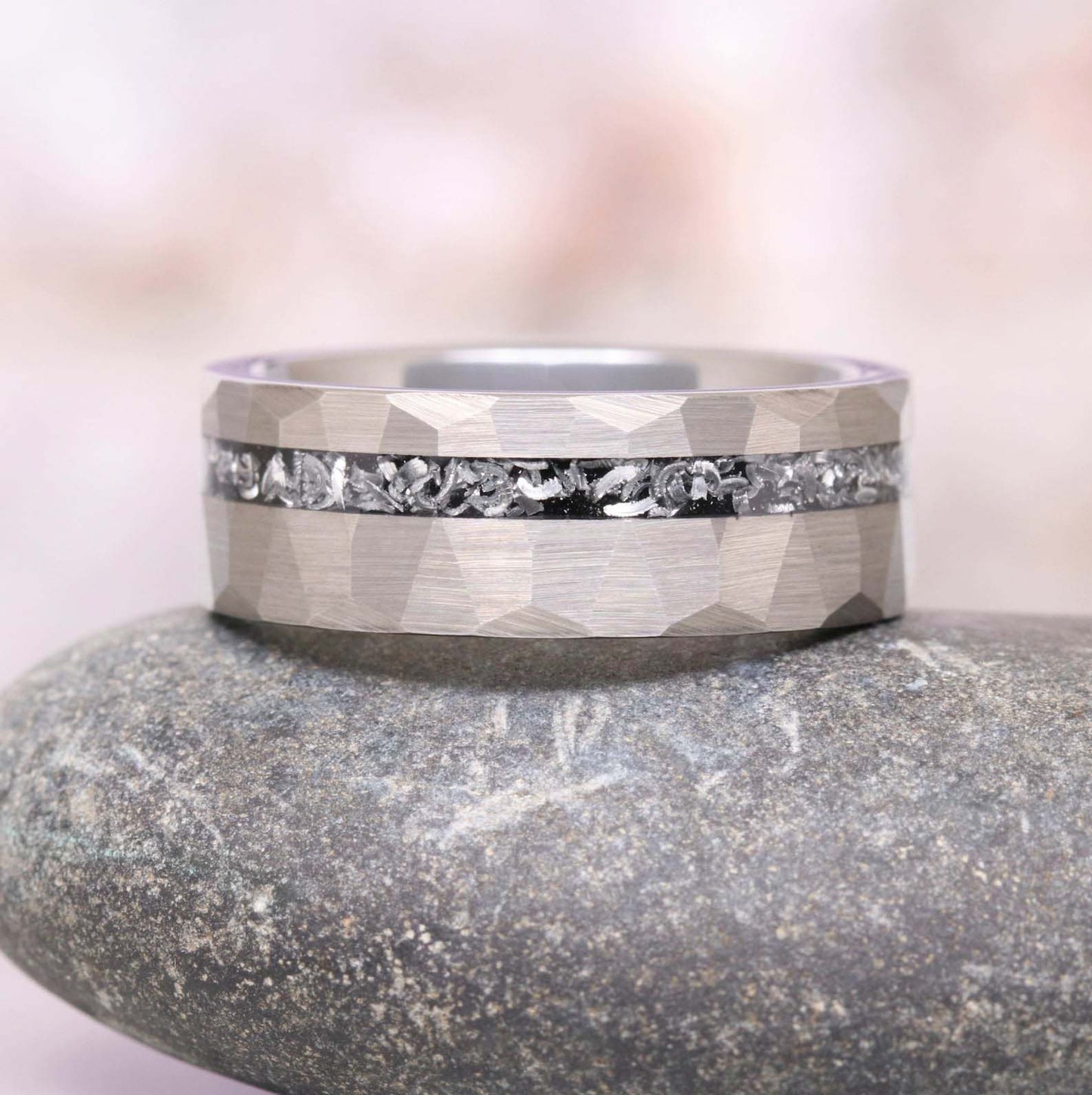 Skye Kite™  Galaxy Salt & Pepper (Herkimer Diamond) and Meteorite Couples Ring