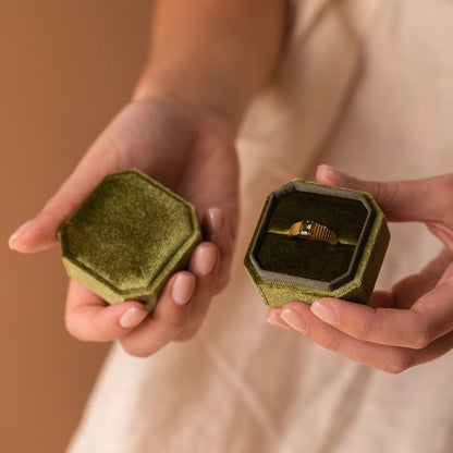 Velvet Jewelry Box Ring Box For Engagement Wedding