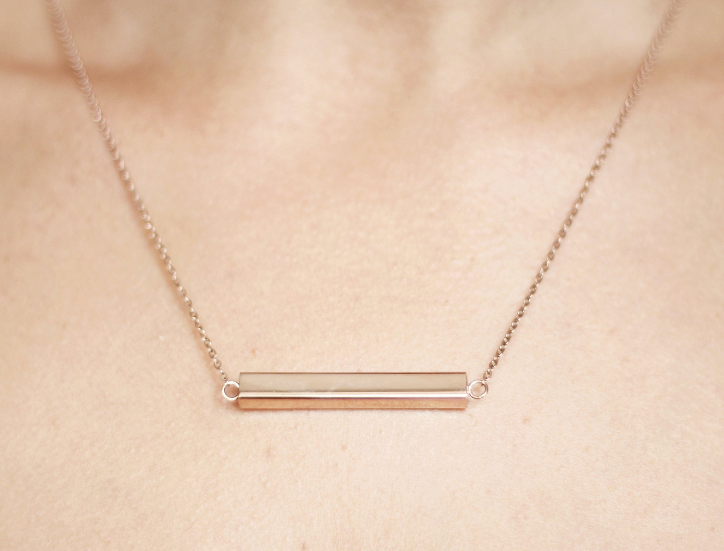 Bar Necklace Custom Engraved|Valentine's Day Gift For Her