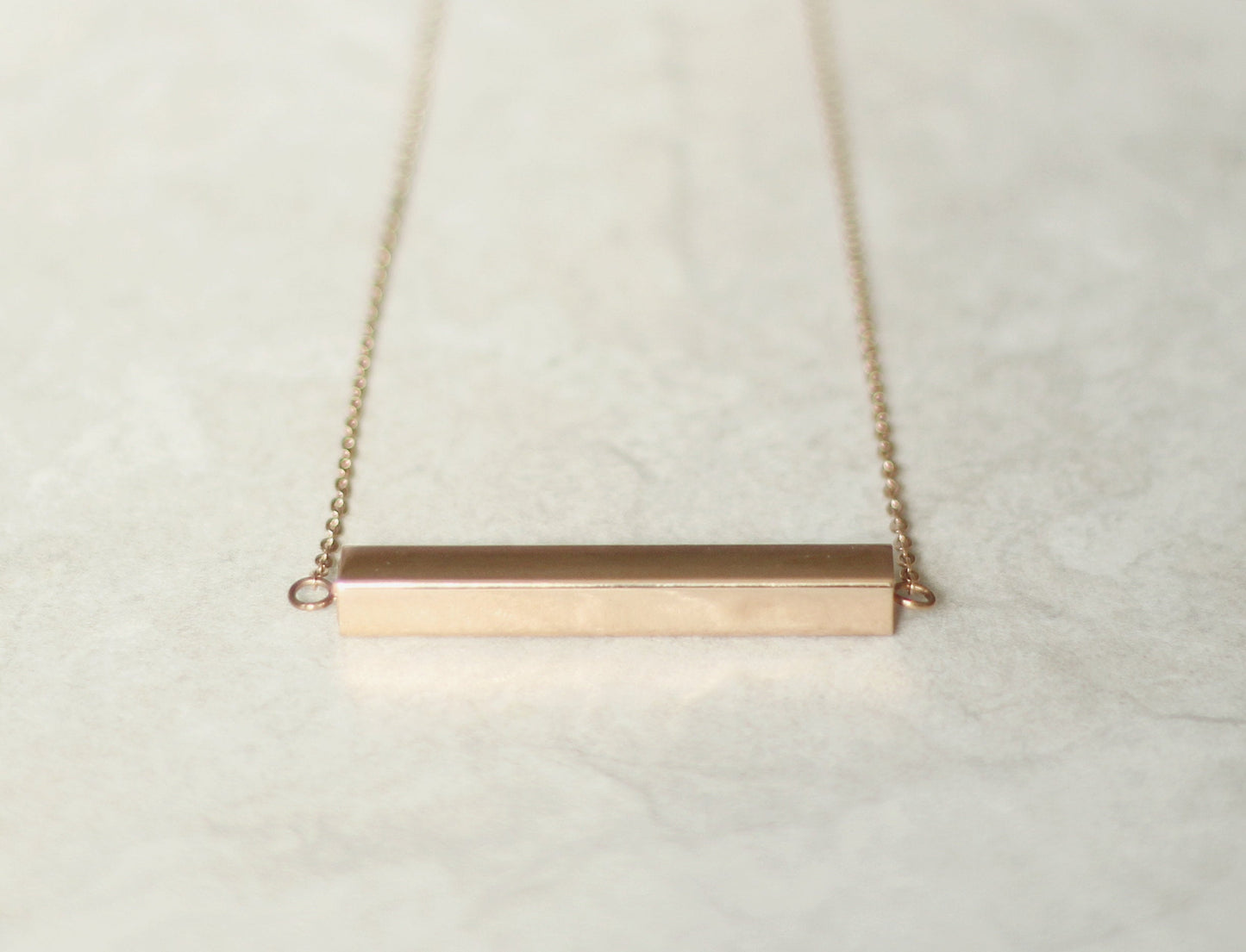 Bar Necklace Custom Engraved|Valentine's Day Gift For Her