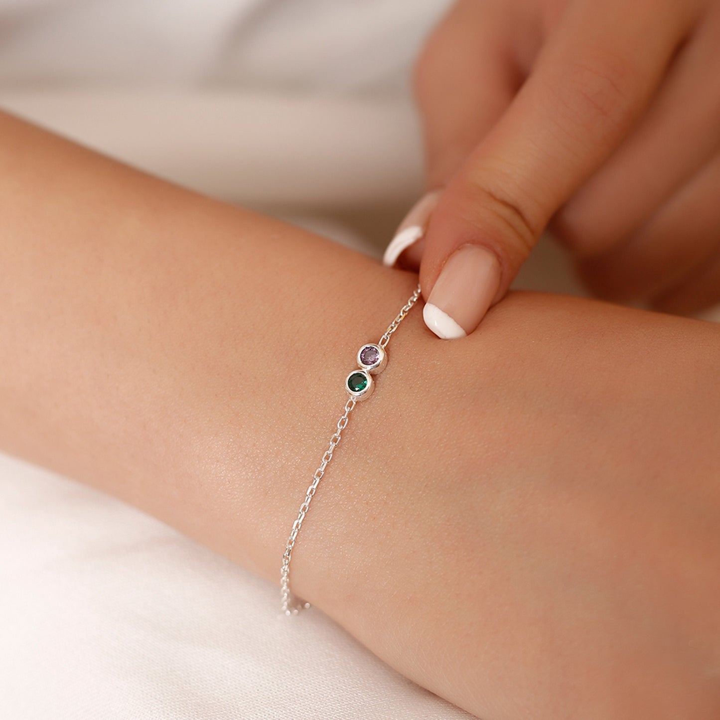 Friendship Bracelet • Birthstone Bracelet • Couples Bracelet • Family Birthstone Bracelet