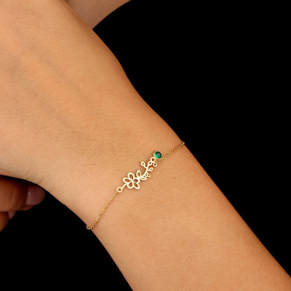 Personalisiertes Blumenarmband 