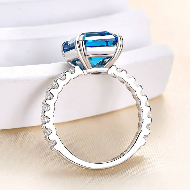 Honorable 4.5Ct Asscher Cut Engagement Ring Travel Ring