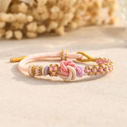 You Are My Daughter-in-Heart Peach Blossom Knot Bracelet