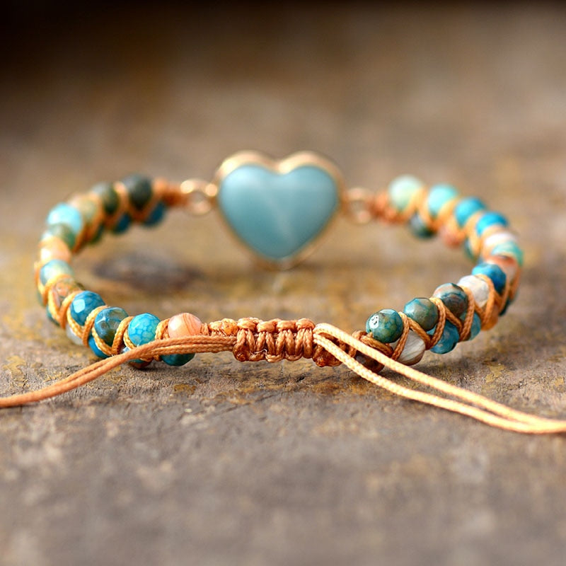 From the Heart Amazonite Bracelet Free Shipping