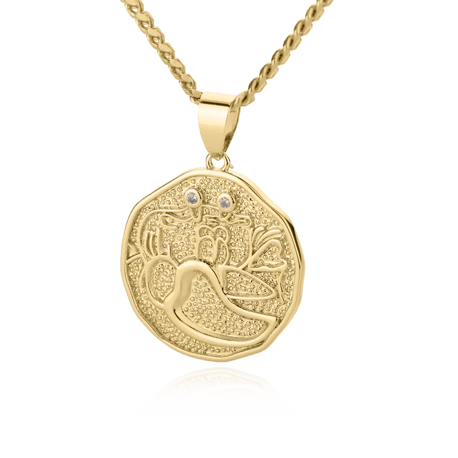 Collar con colgante de moneda con signo astrológico: regalo de San Valentín o cumpleaños para ella 