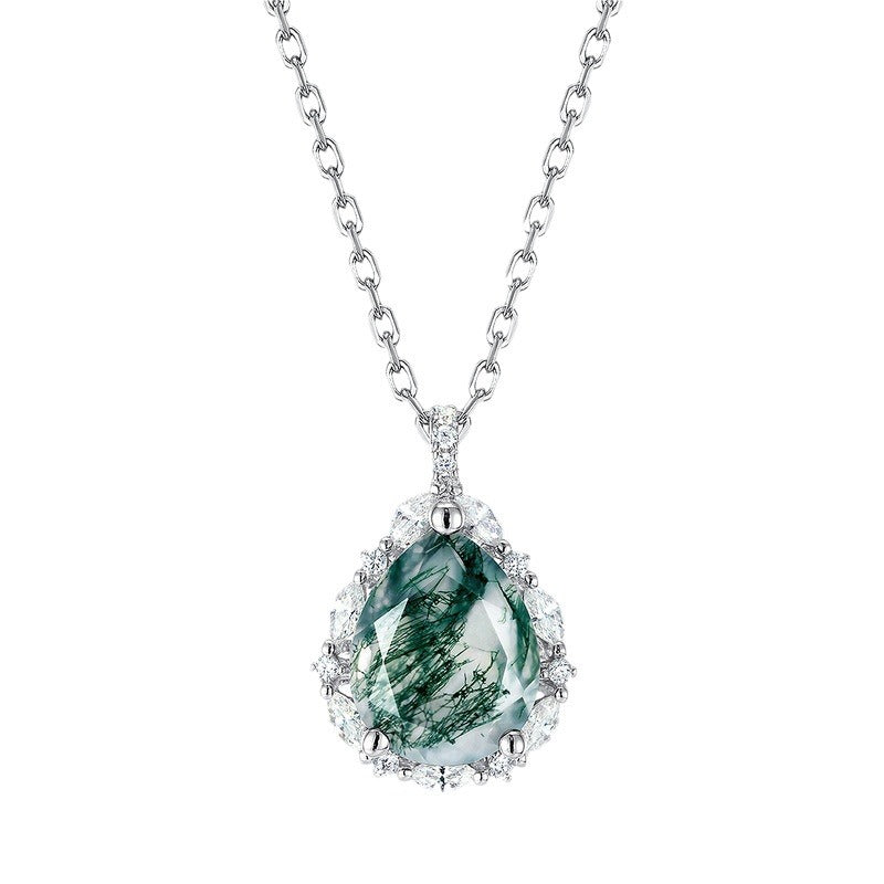 Green Moss Agate Necklace