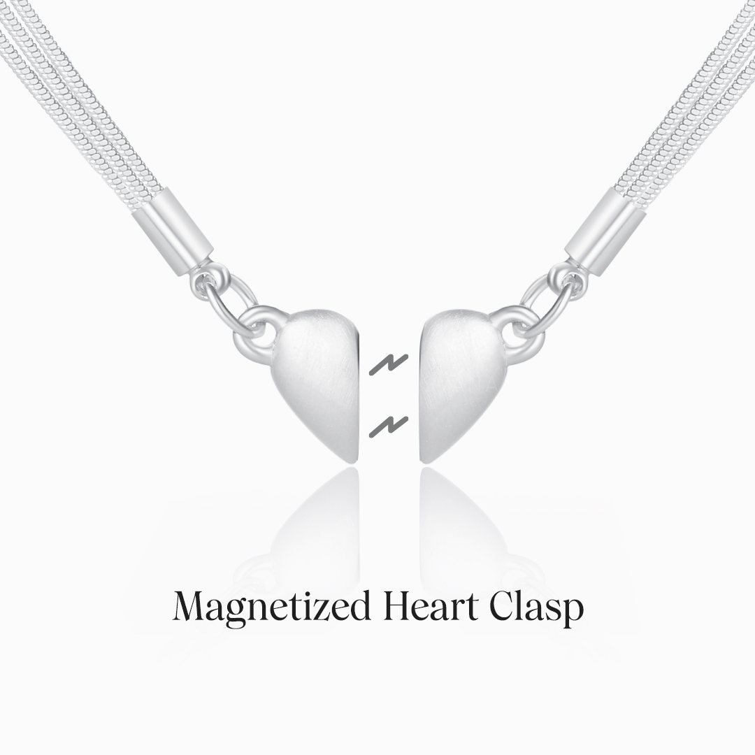 Para mi hija, siempre me tienes collar de corazón magnético