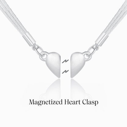 Para mi hija, siempre me tienes collar de corazón magnético