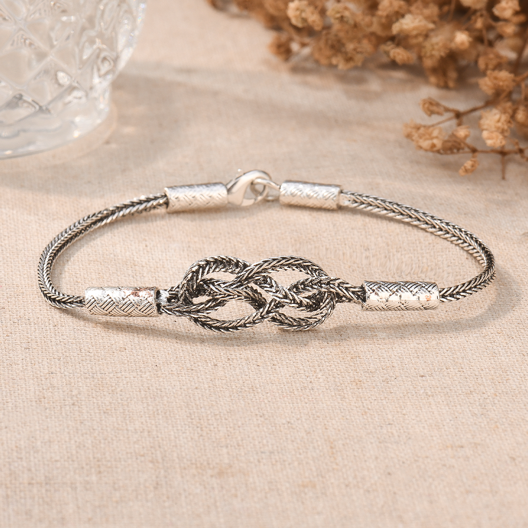 To My Man, I Love You Until Infinity Runs Out Celtic Knot Bracelet