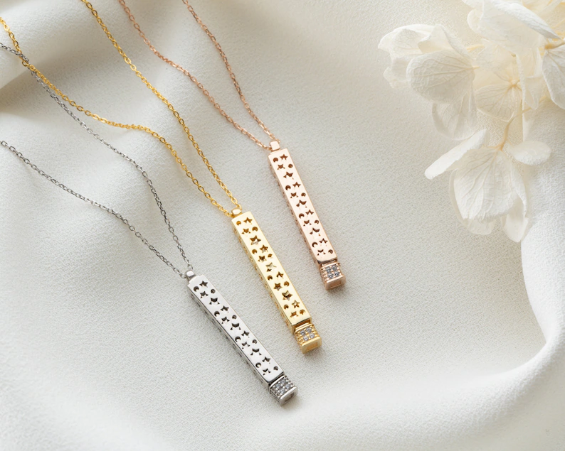 Personalized Hidden Message Necklace