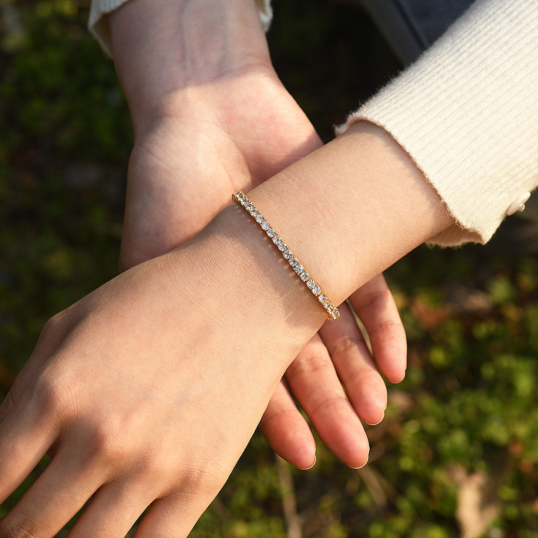 Para mi hija, pulsera de tenis "Un vínculo que nunca se puede deshacer"