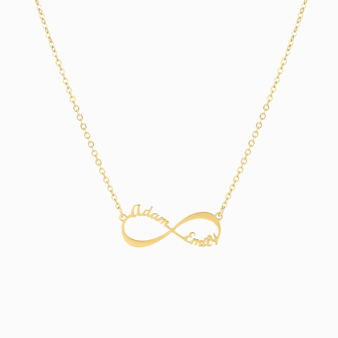 To My Wife, I Love You Forever & Always Personalized Infinity Necklace