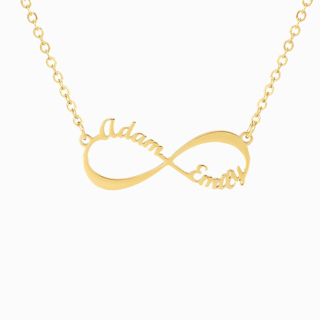 To My Wife, I Love You Forever & Always Personalized Infinity Necklace