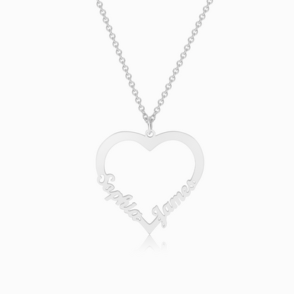 To Our Granddaughter Personalized Heart Pendant Necklace