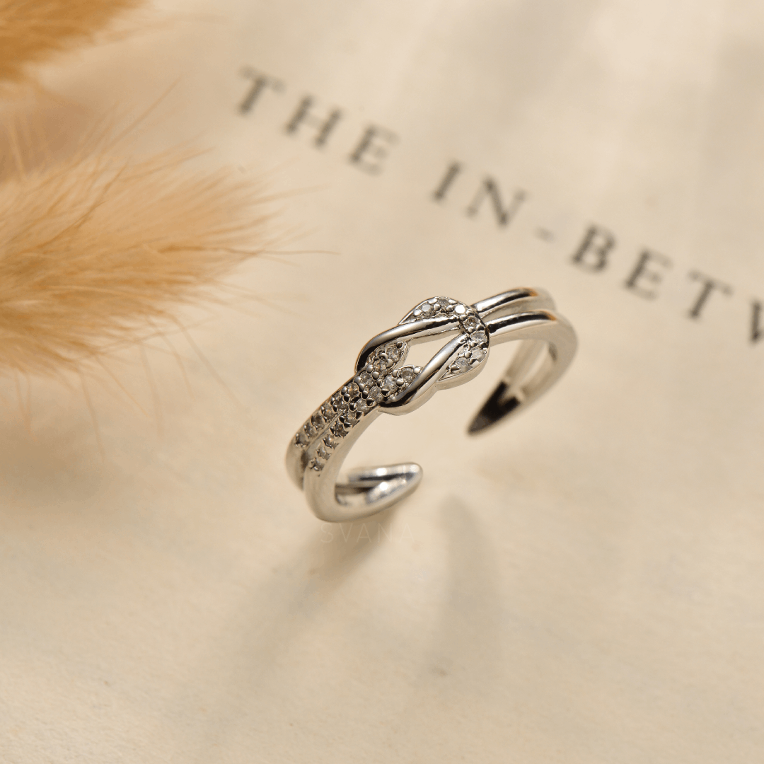 To My Best Friend 'Sisters By Heart' Knot Ring